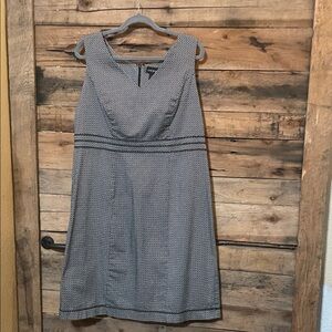 Lane Bryant Monochrome Patterned Midi Dress